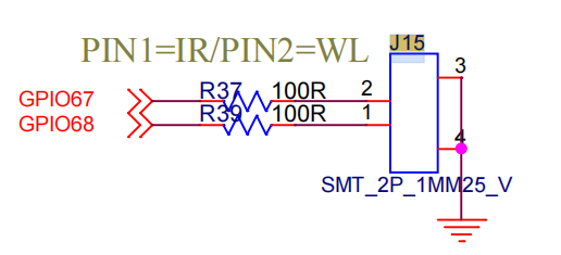 GPIO(J15)—— PIR 唤醒与白光补光